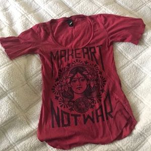 Make Art Not War OBEY shirt